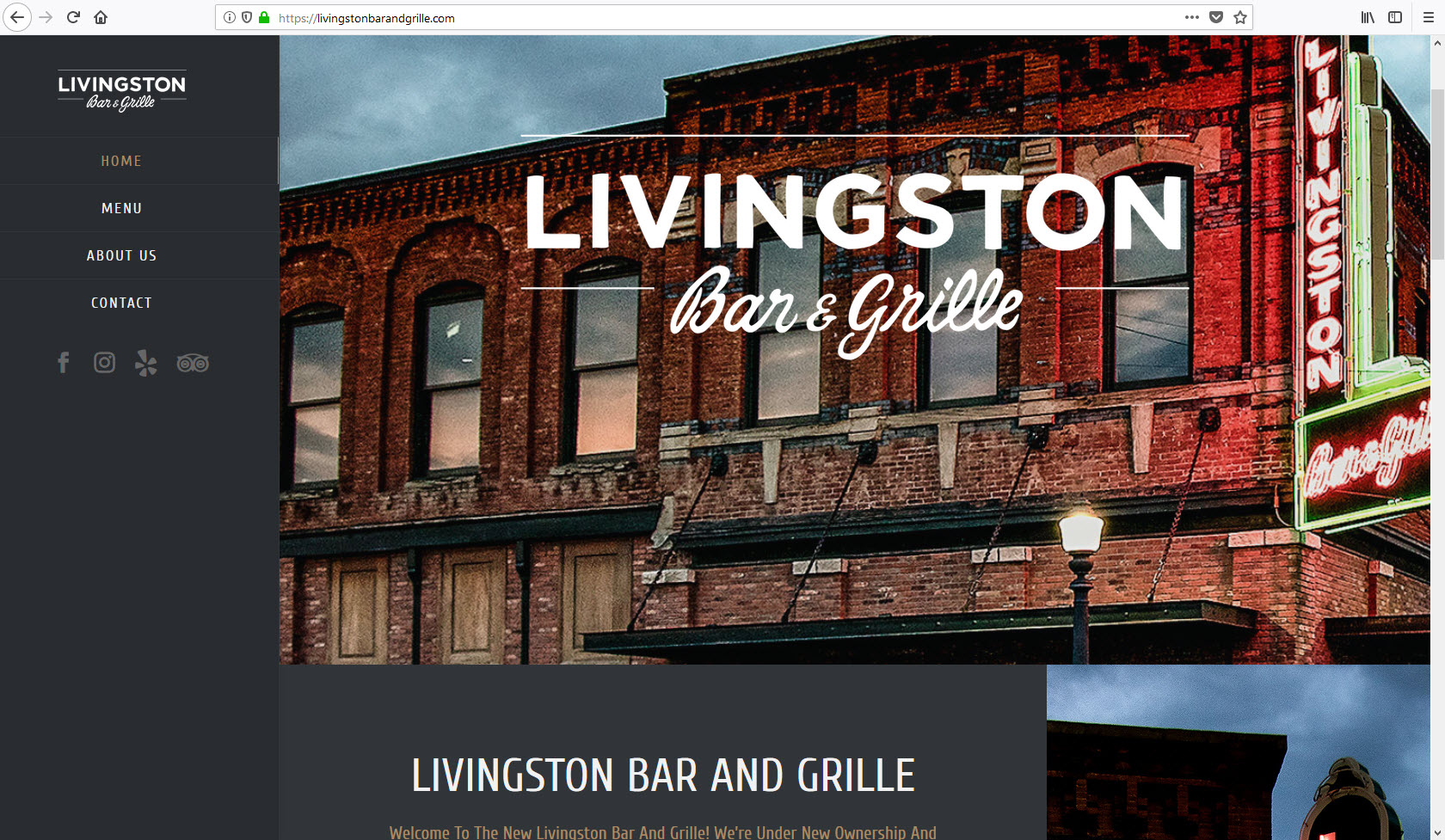 Montana Web Design_Livingston Bar and Grille